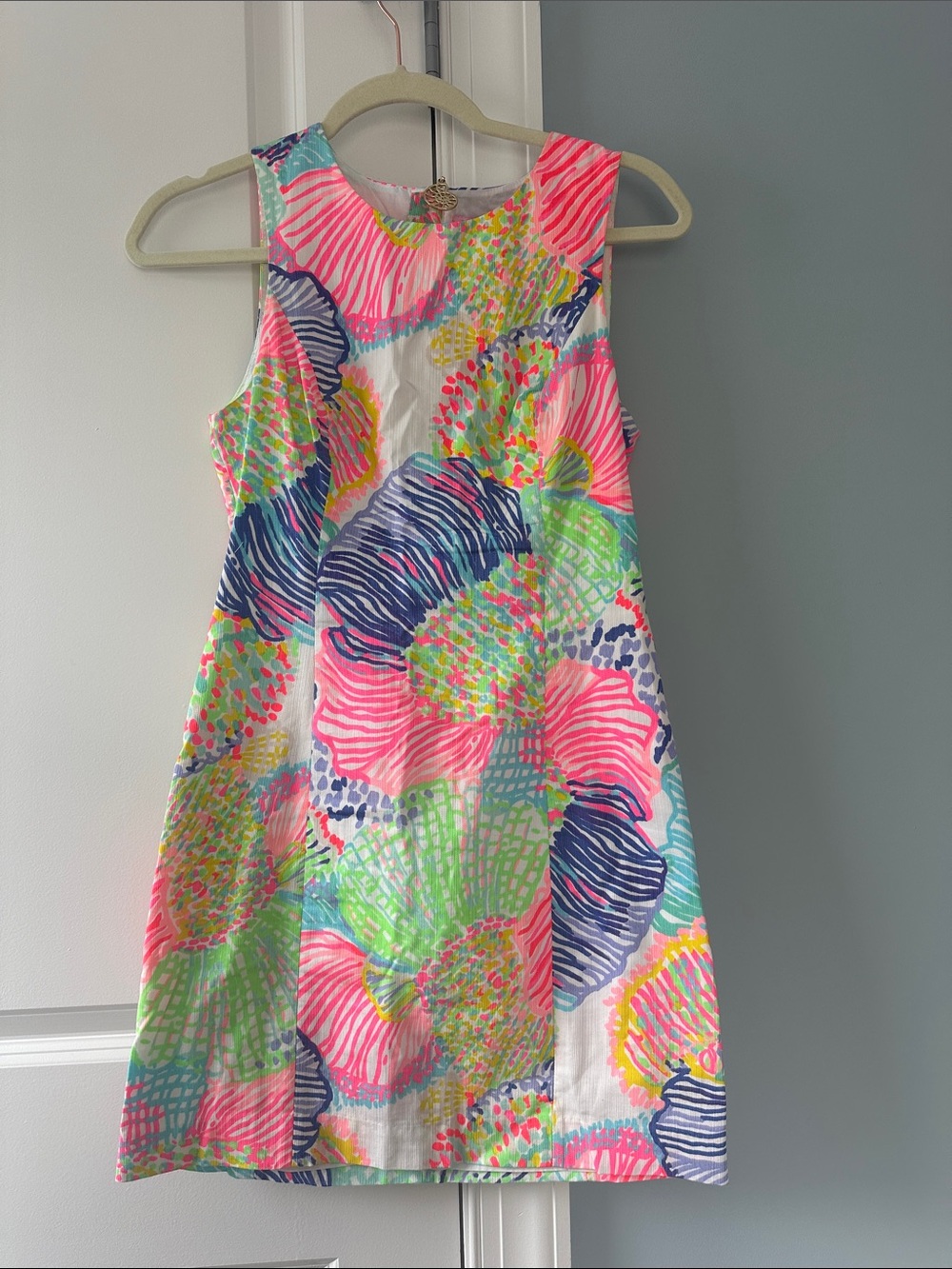Lilly Pulitzer Bright Floral Sleeveless Shift Dress - Multicolor Size 0